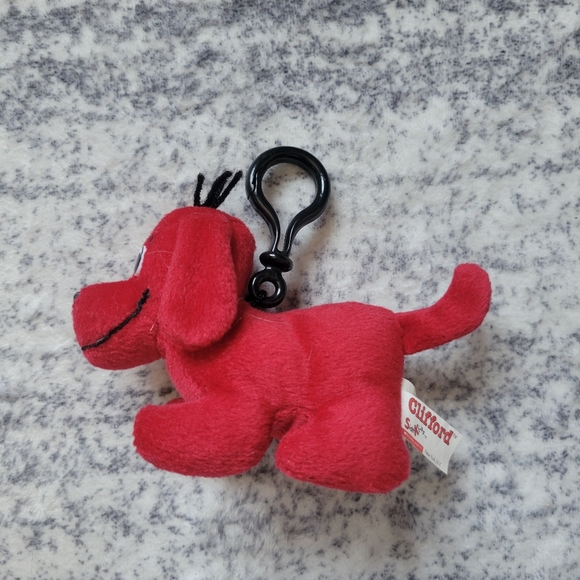 Clifford The Big Red Dog Plush Key Chain - Picture 3 of 7